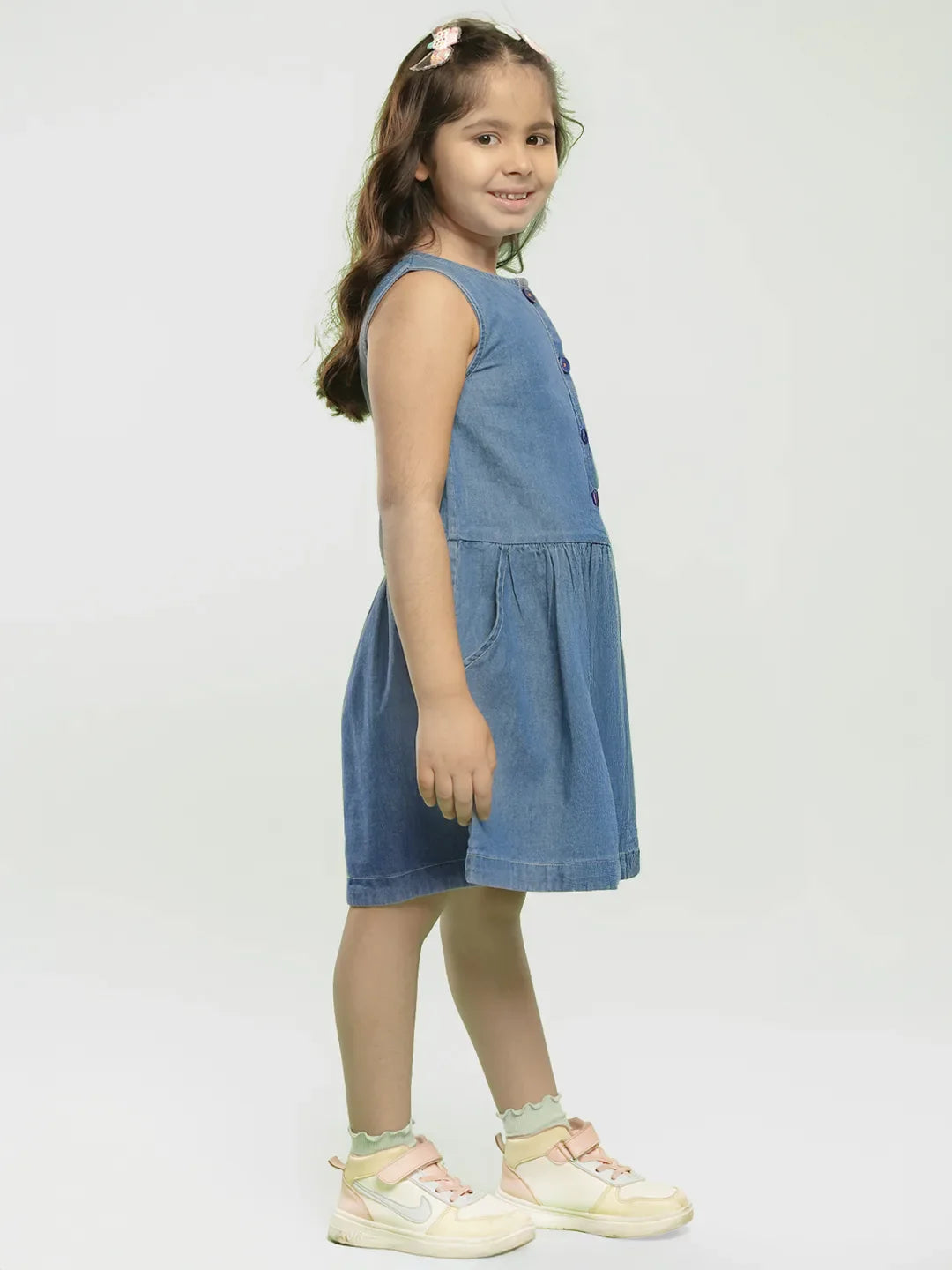 Kitchen Chef Cotton Denim A-Line Dress