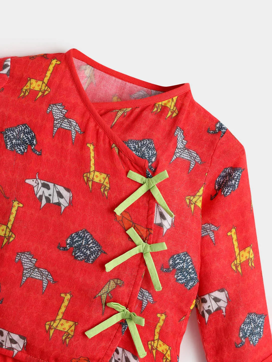 Happy Animal Kurta Set- Newborn