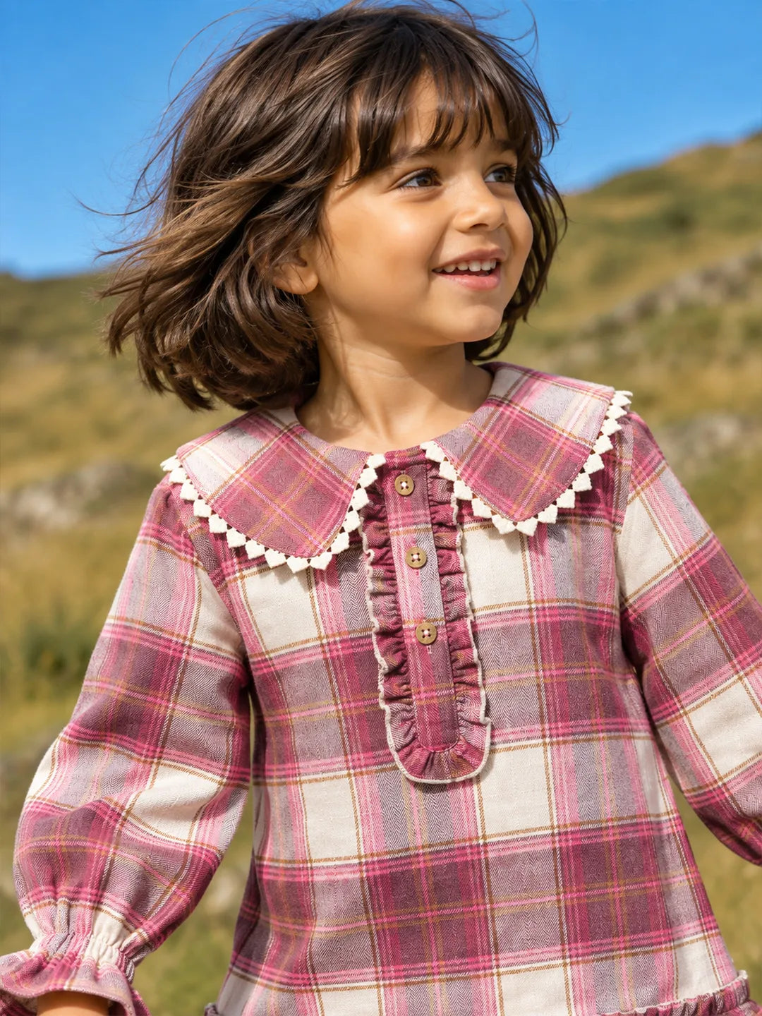 Checked Shirt Dress