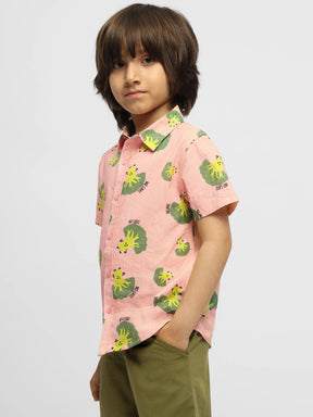 Broccoli Collared Cotton Shirt