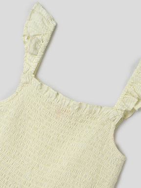 Smocked Lime Romper