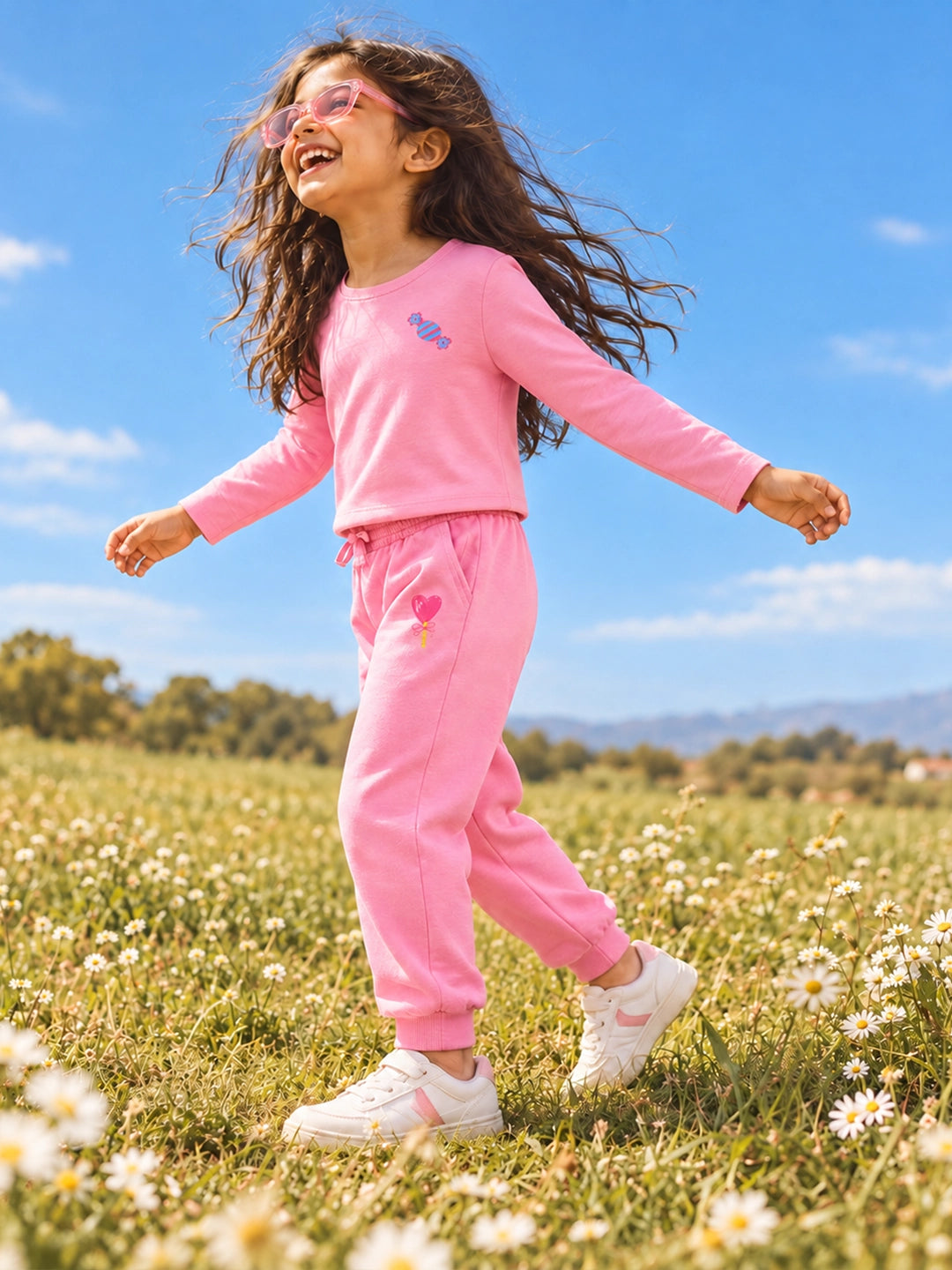 Candy Pink T-Shirt & Jogger Set