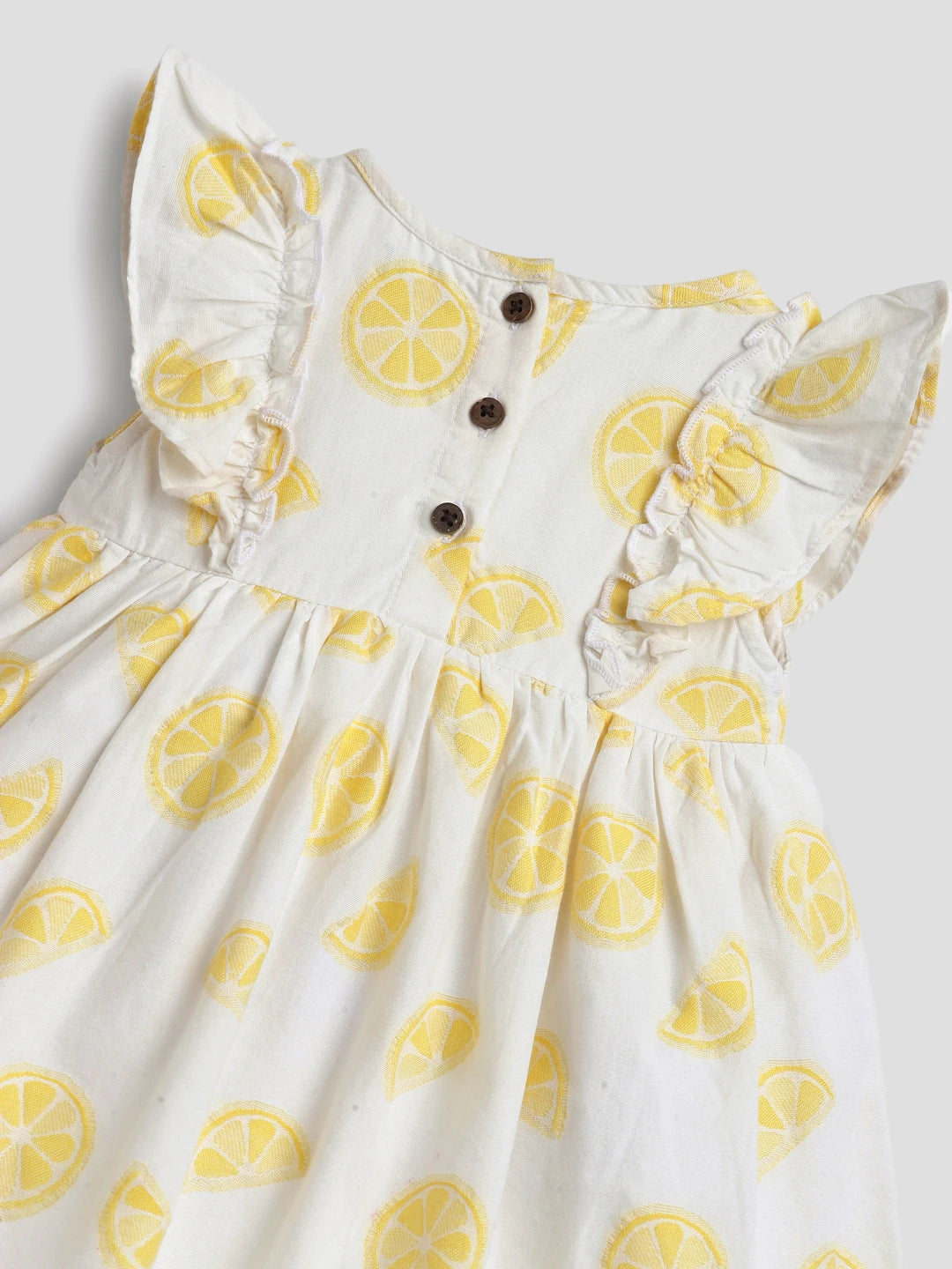 Lemon Slice Printed Cotton Dress