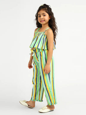Summer Camp Stripe Cotton Co Ord Set