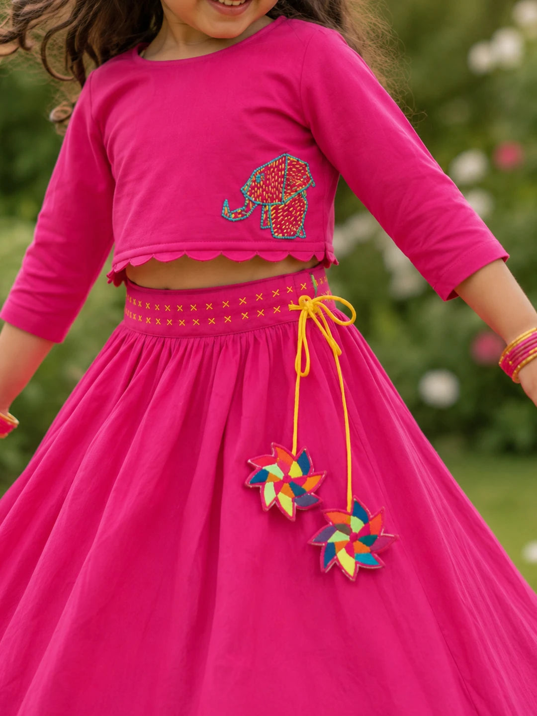Beaded Top & Skirt Set