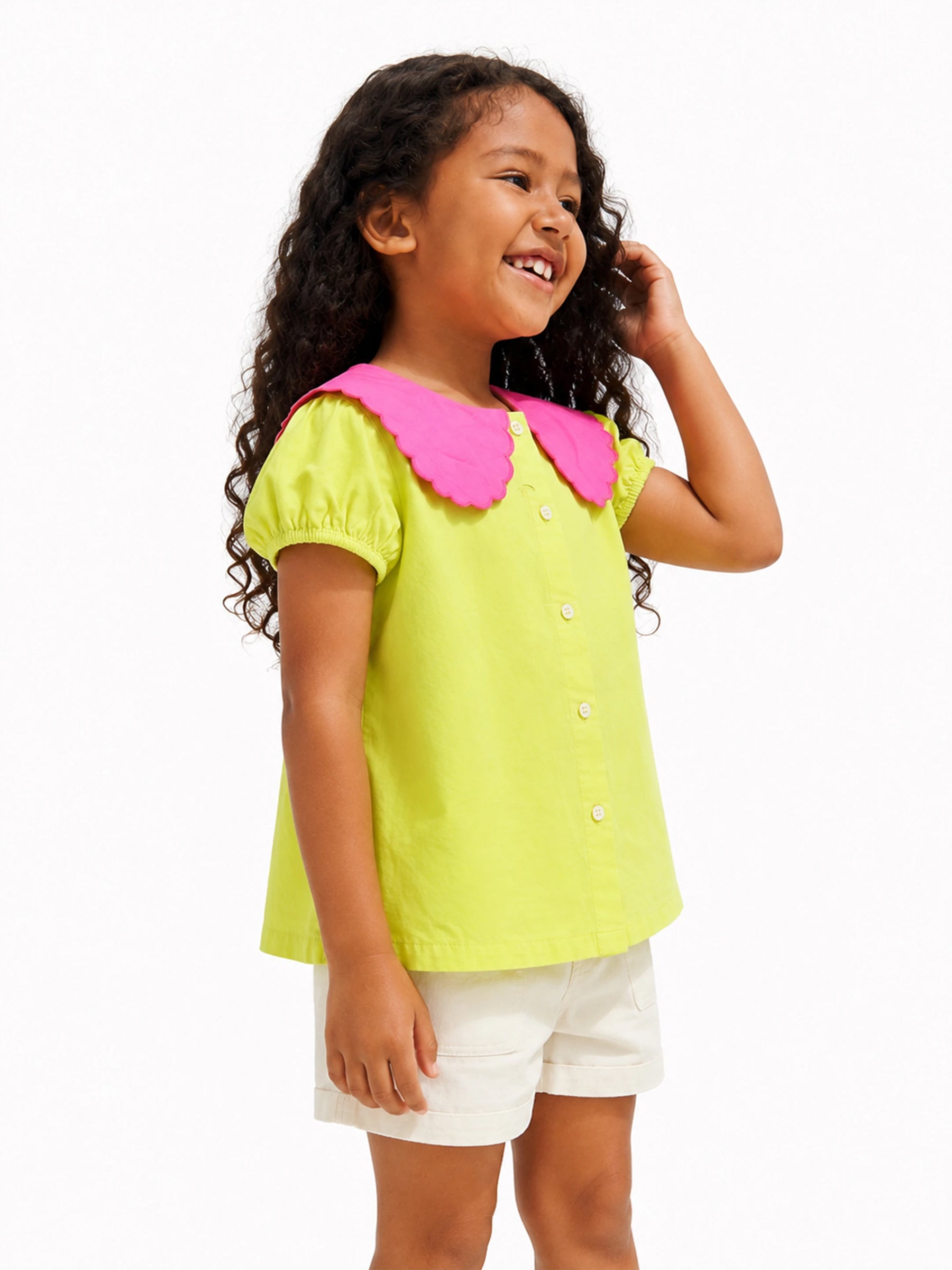 Scallop Collar Top