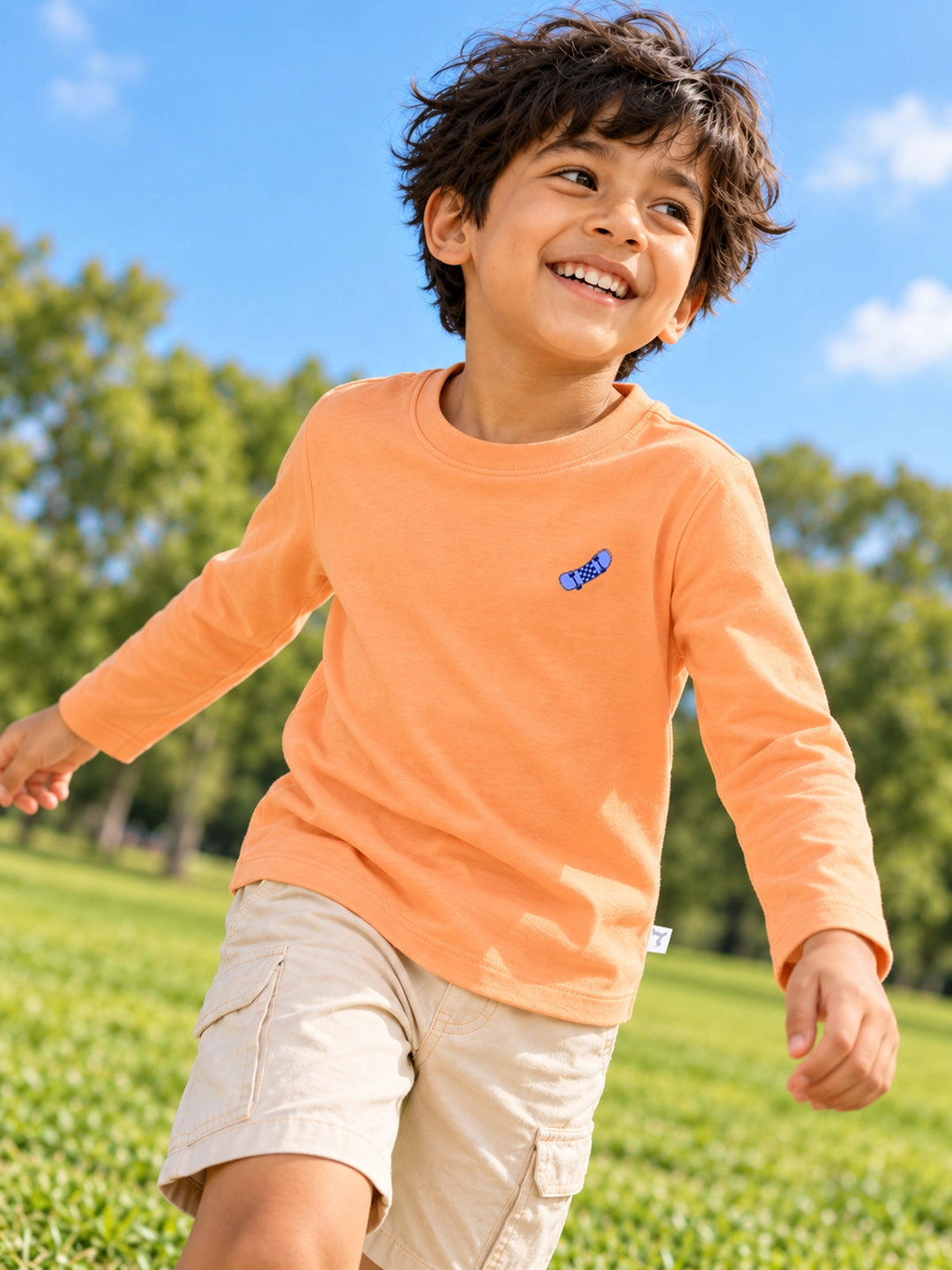 Tangy Orange Boy's T-Shirt