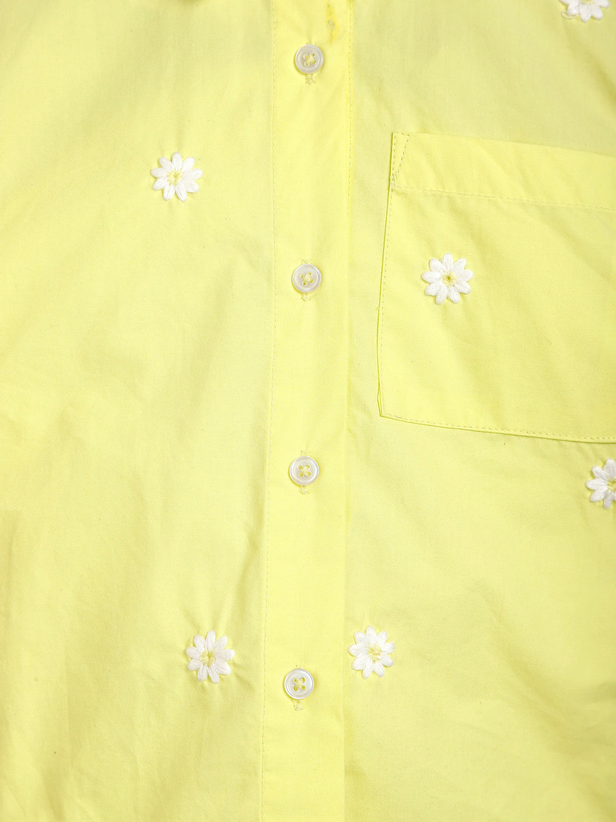 Yellow Daisy Shirt and Denim Set