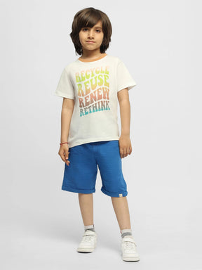 Ocean Crinkled Cotton Bermuda Shorts
