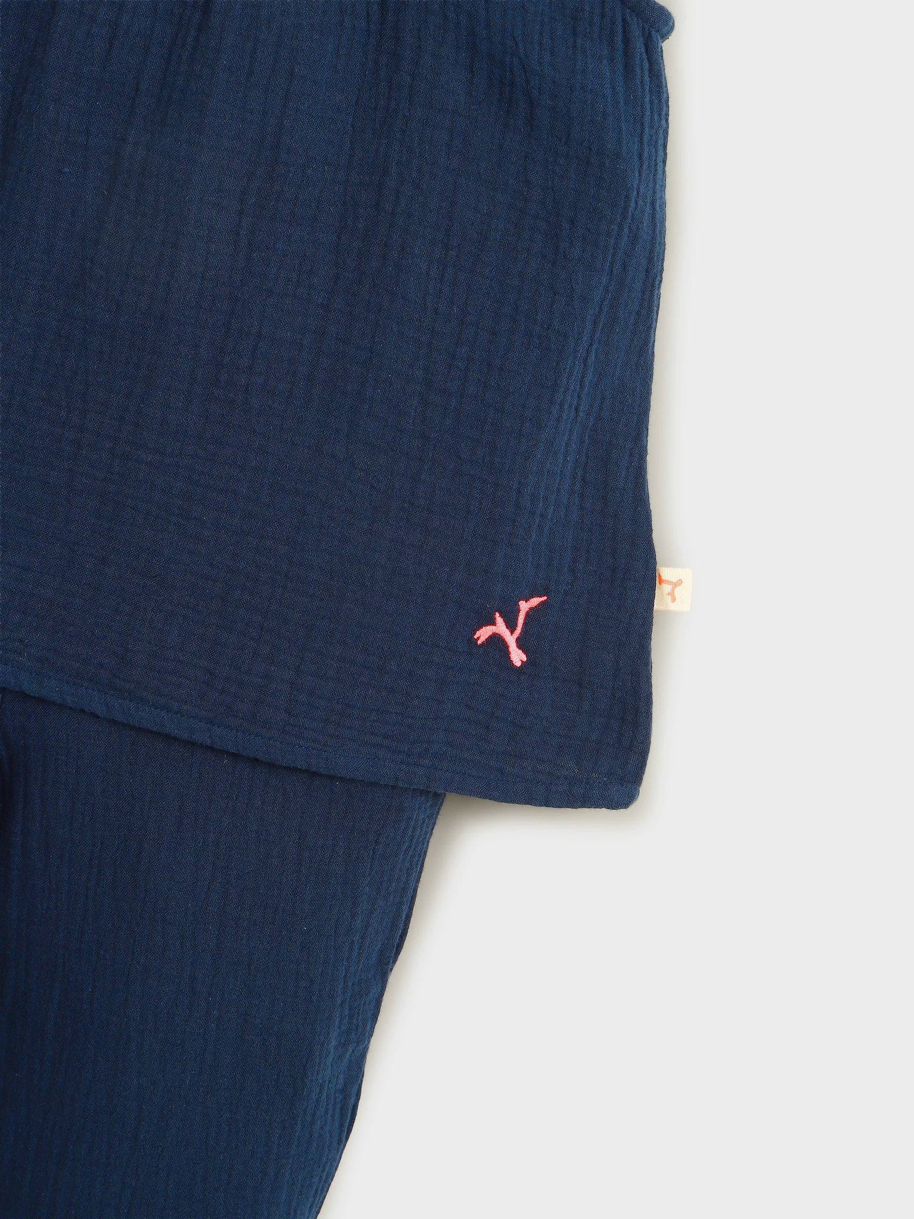 Midnight Blue Sleeveless Tunic & Pants Set