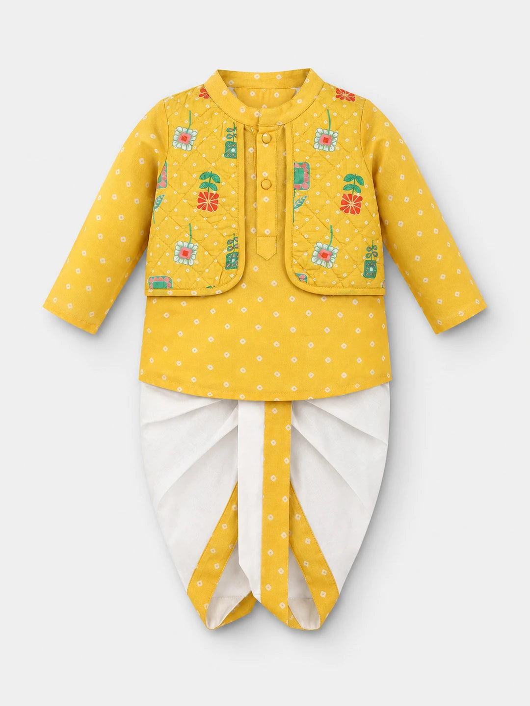 Kurta Dhoti with attached Jacket