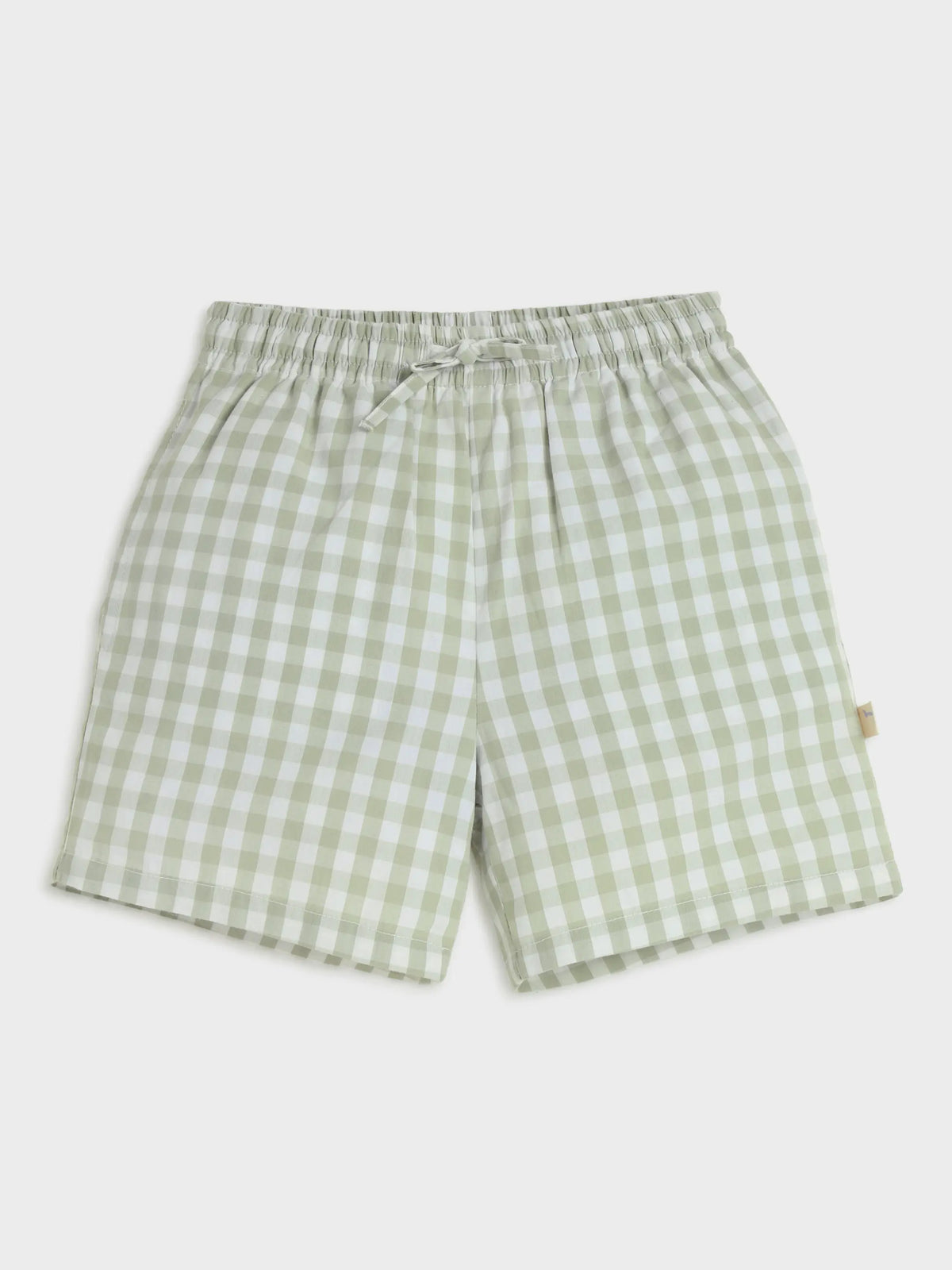 Checkered Green Shirt & Shorts Set