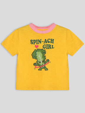 Girls Spinach Girl Graphic T-Shirt & Pants Set