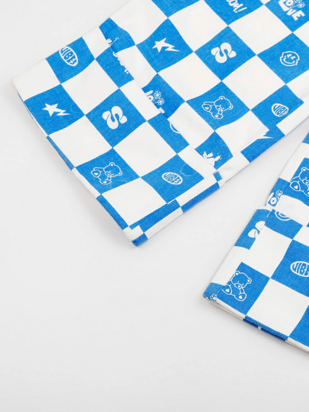 Checkered Cotton Twill Pants