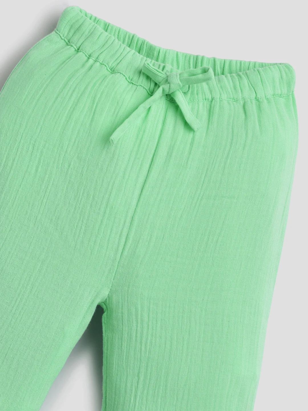 Minty Wrap Around Cotton Jhabla Set