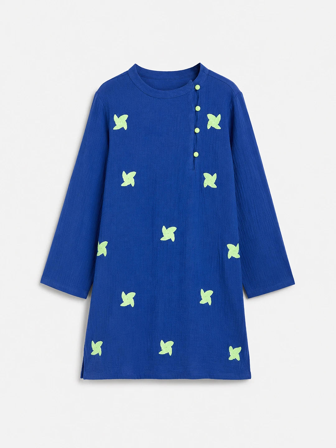 Embroidered Blue Kurta