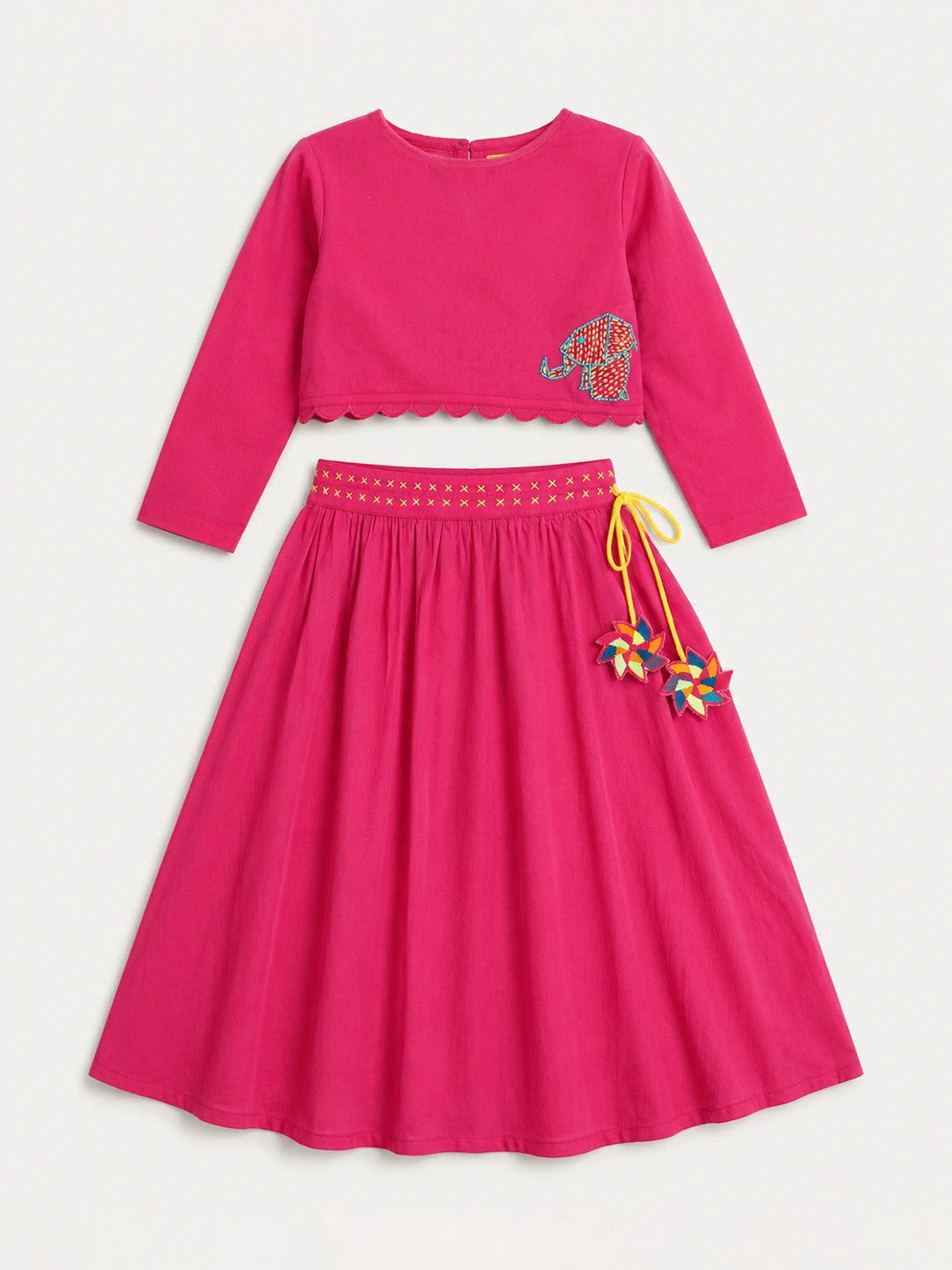 Beaded Top & Skirt Set