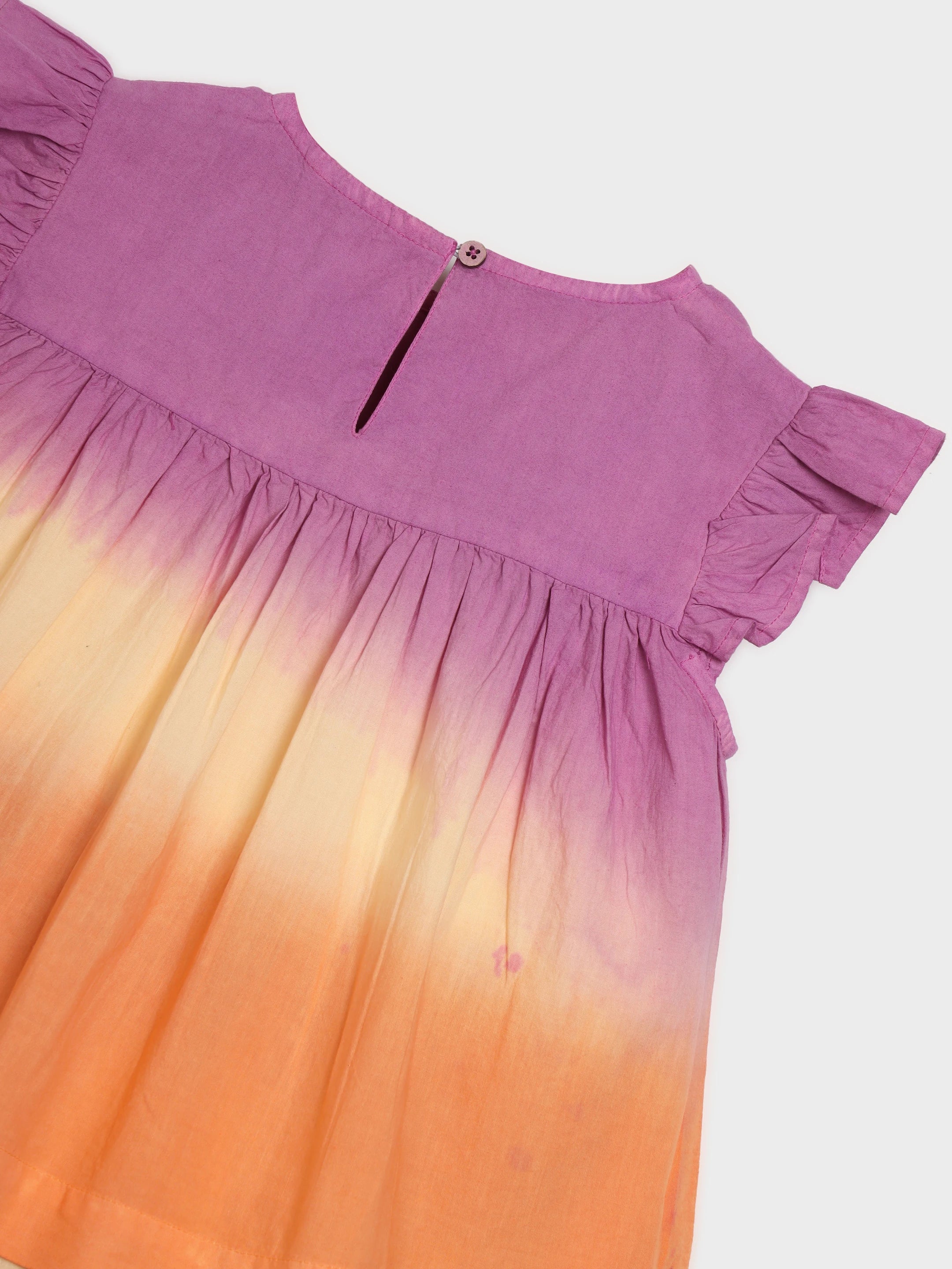 Sunset Ombre Frill Top