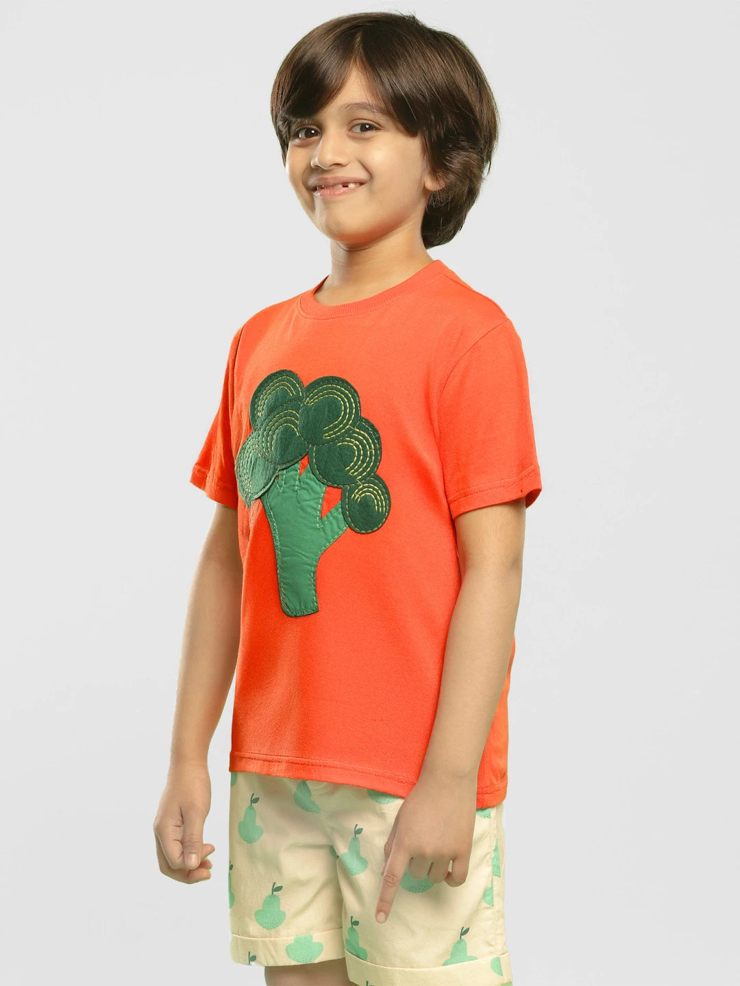 Boys Broccoli T-Shirt & Cargo Set