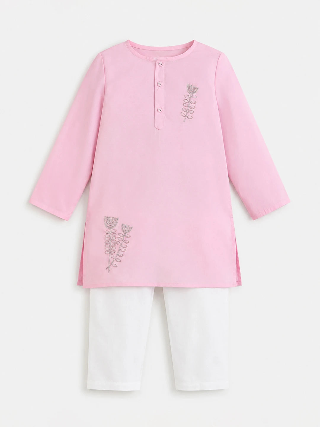 Embroidered Shantoon Kurta Pajama Set