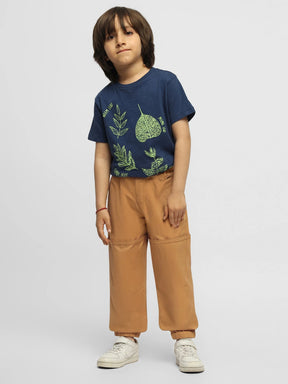 Brown Cotton Twill Pants