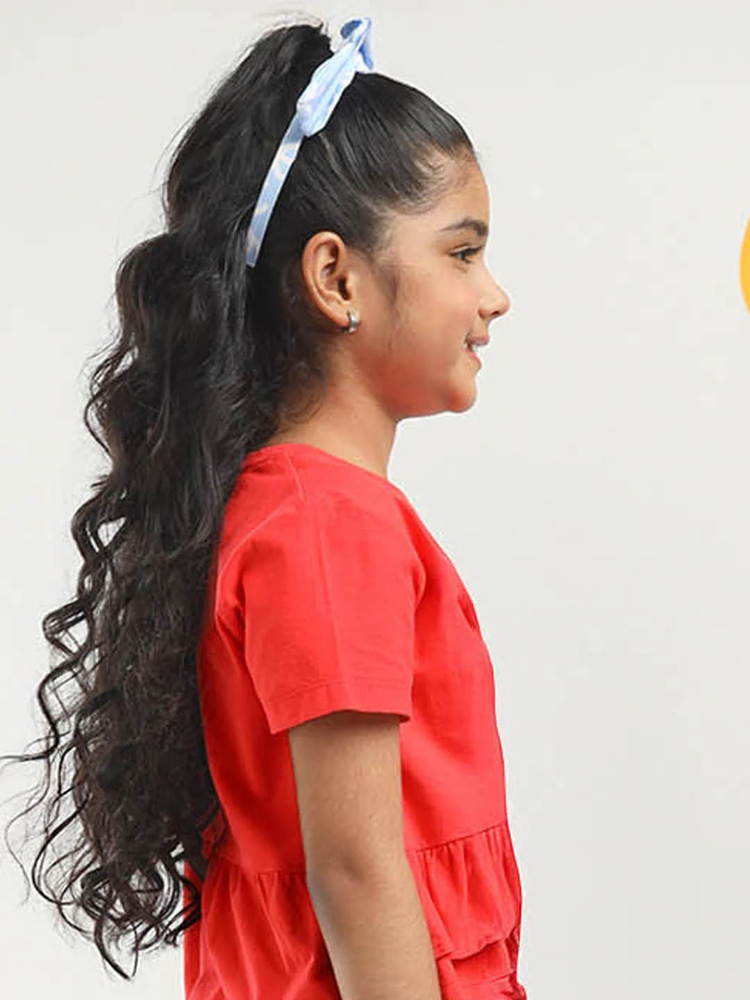 Girls Frill Detail Top & Denim Set