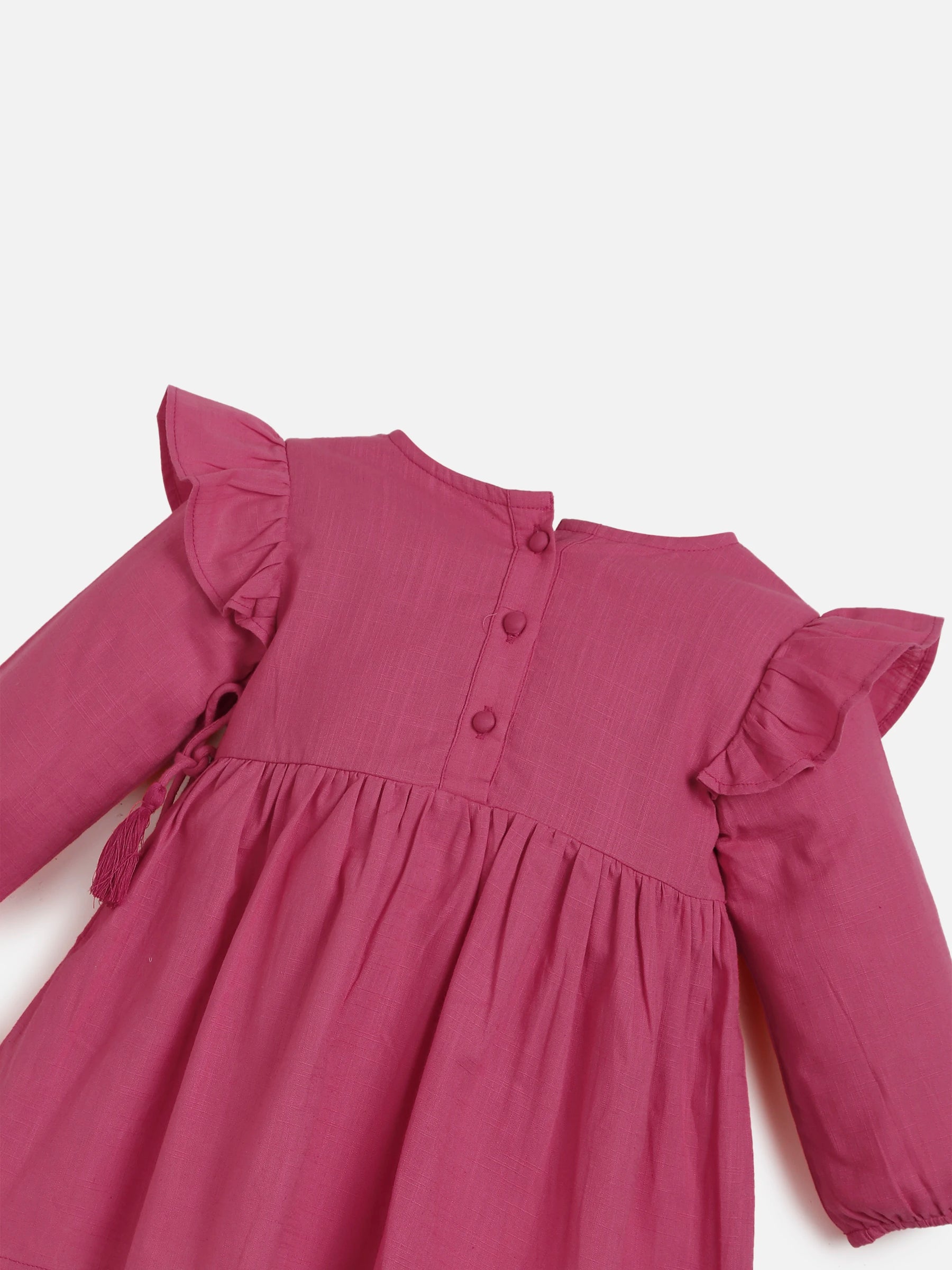 Pink Angrakha Top Pant Set