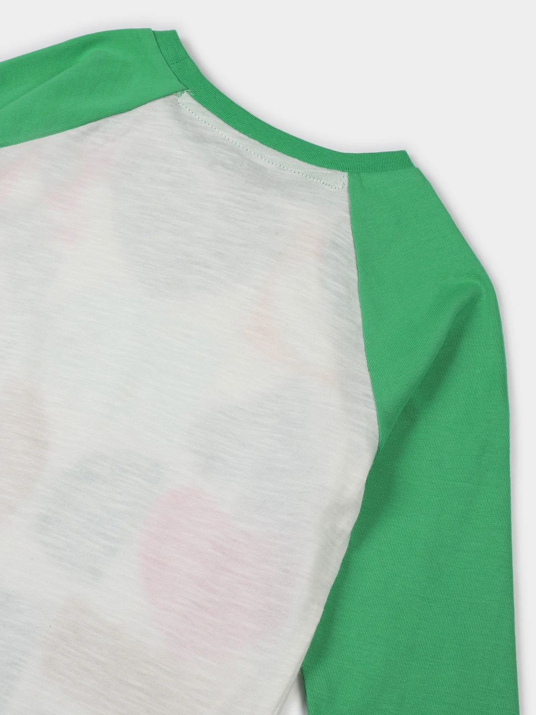 Girls Heart Print Raglan Top & Leggings Set