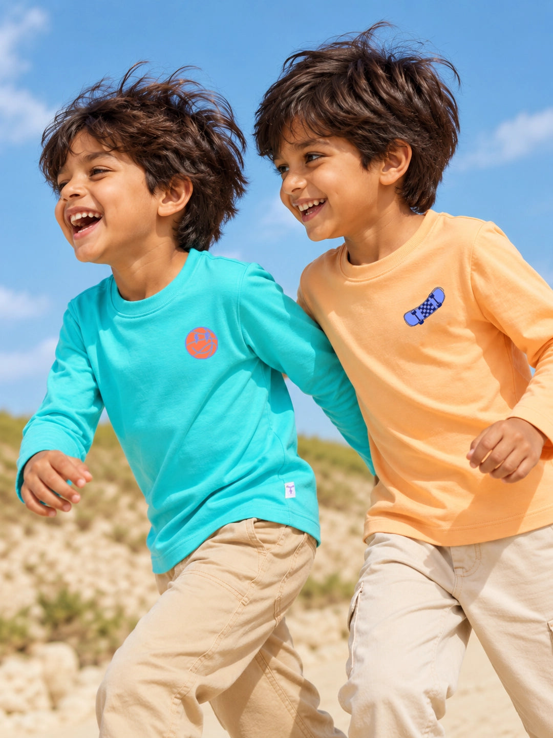 Pack of 2 Full Sleeves Boy's T-Shirts