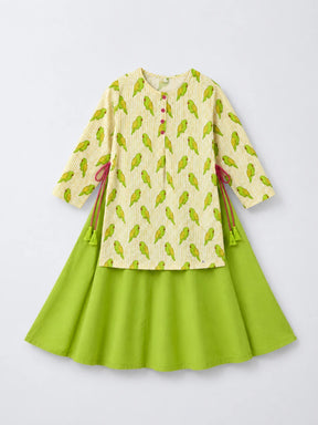 Mitthu Kurta and Skirt Set