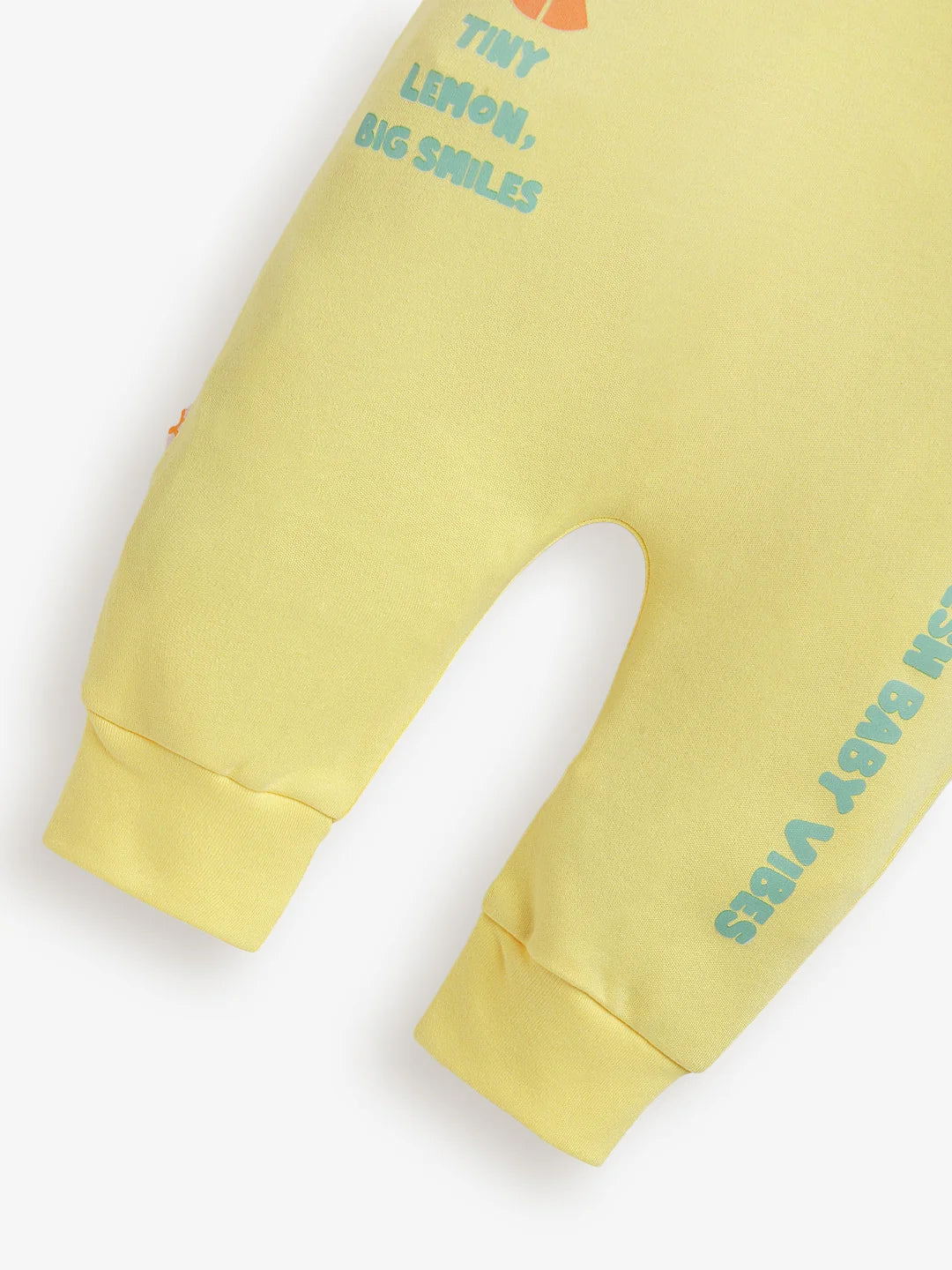 Tiny Lemon Printed Cotton Sleepsuit