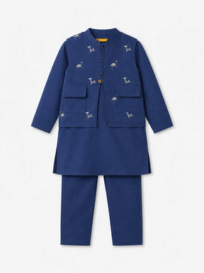 Kurta Pajama Jacket Set