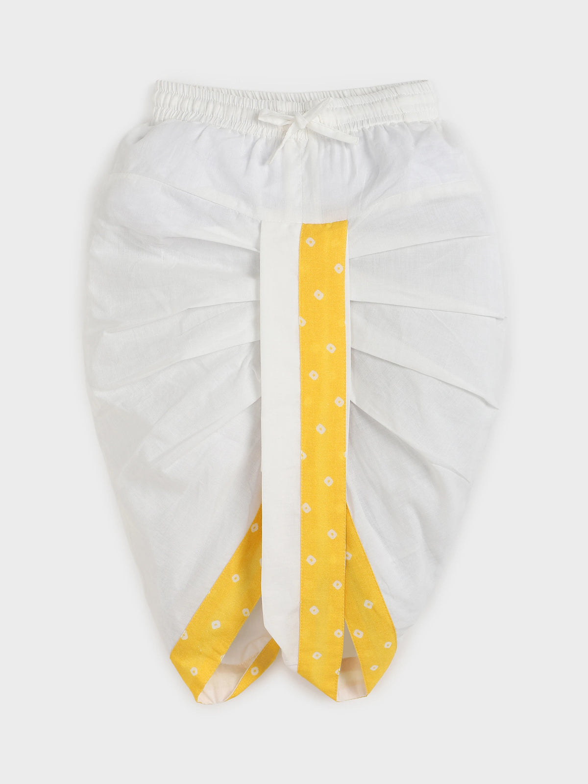 Yellow Quilted Jacket - Kurta Dhoti Set