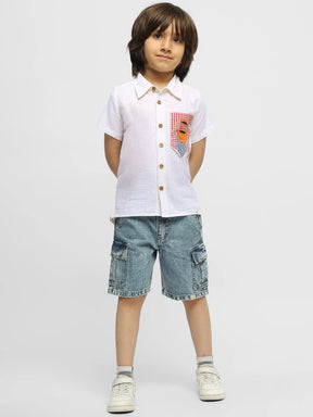 Boys Can Cook Embroidered Cotton Shirt