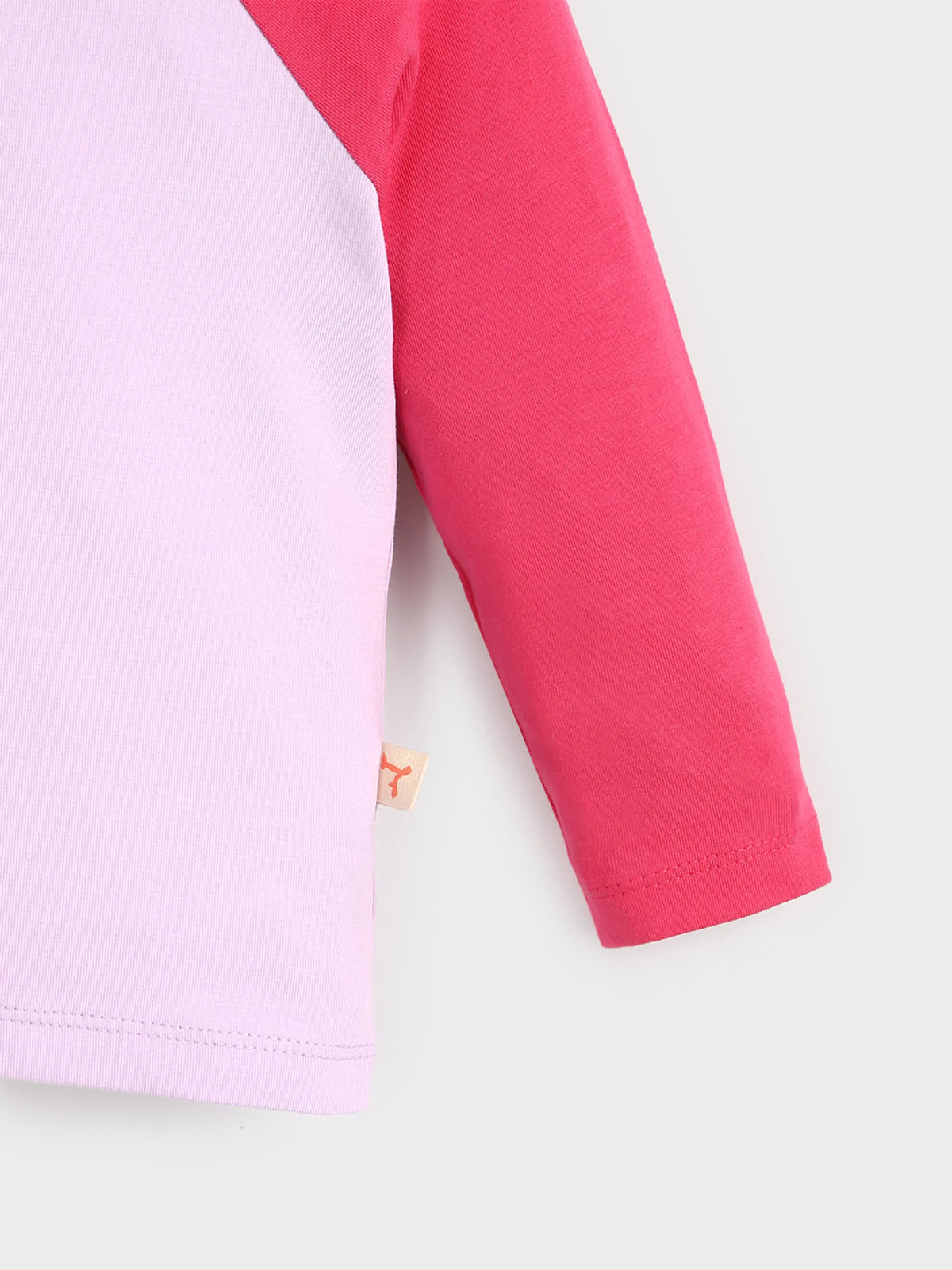 Lilac & Pink Raglan Sleeve top