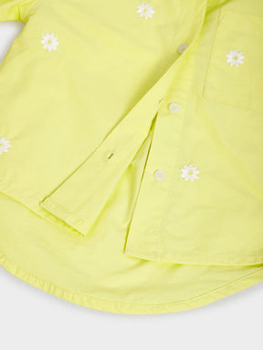 Yellow Daisy Shirt and Denim Set