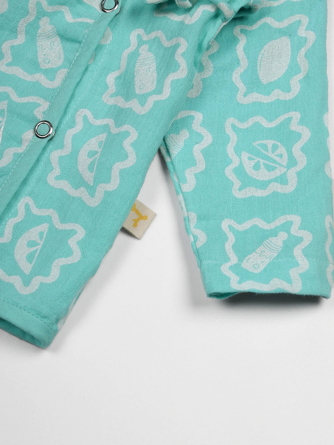 Icy Cool Lemonade Wrap Around Cotton Jhabla Set