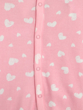 All My Heart Schiffli Collar Sleepsuit