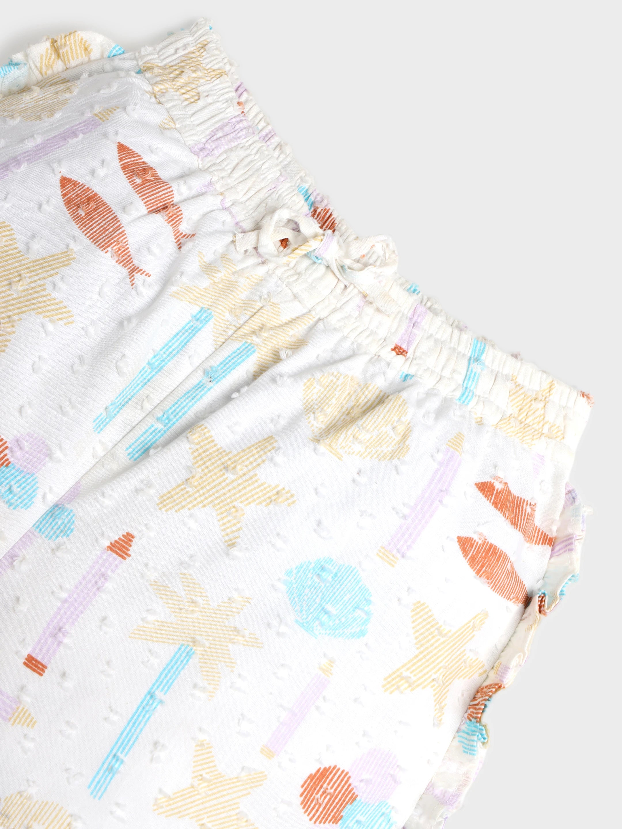 Printed Ruffles Sleeves Co-ord Set