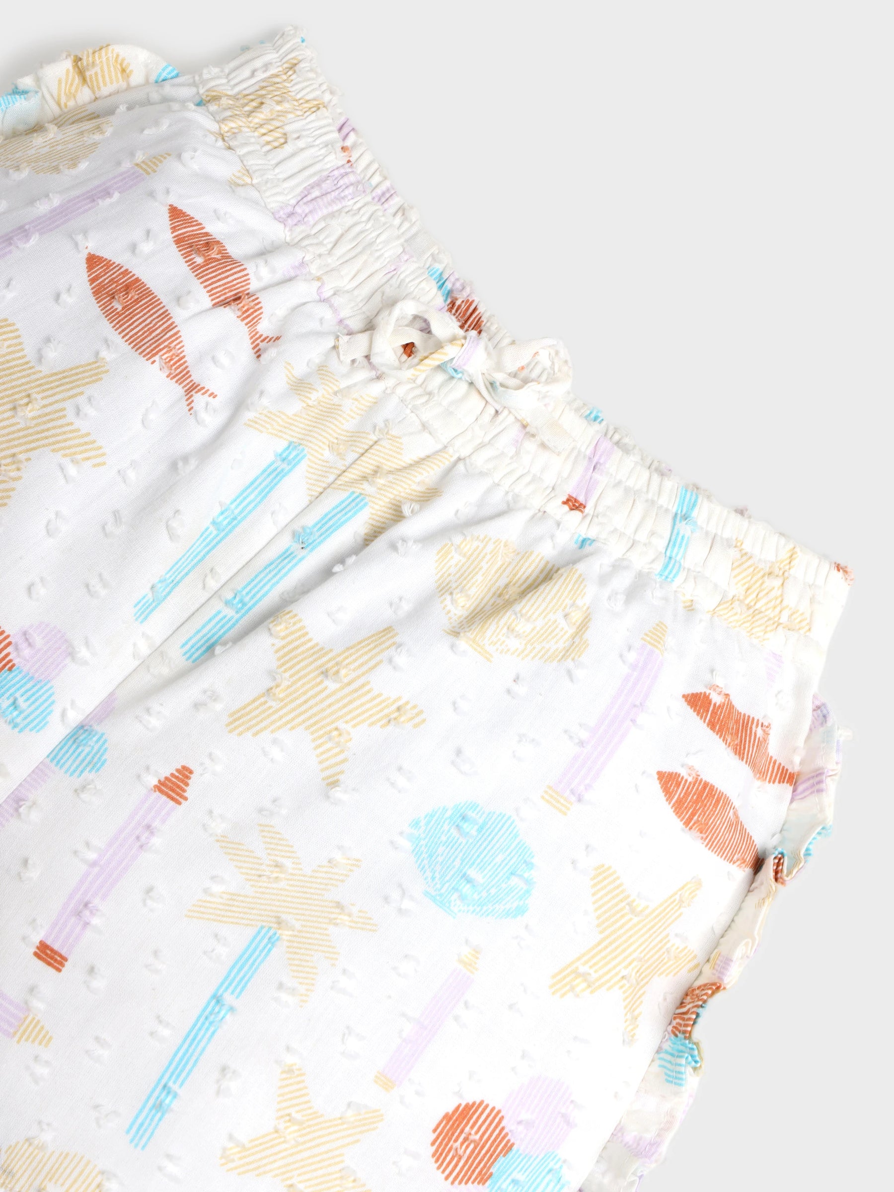 Printed Ruffles Sleeves Co-ord Set