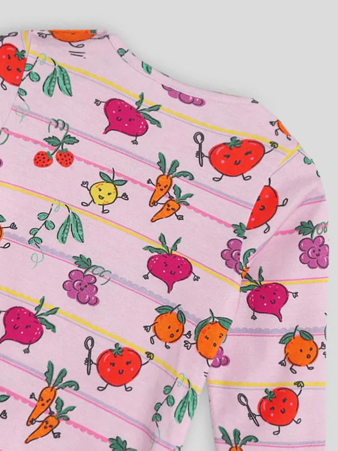 Fun Veggies Cotton Tee & Pants Set