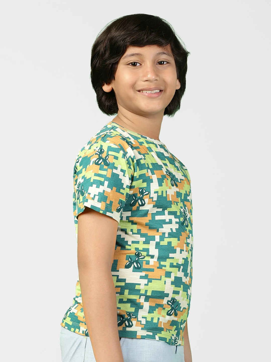 Boys Camo Print T-Shirt & Cargo Set