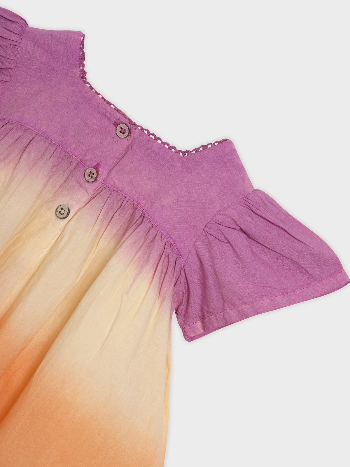 Sunset Ombre Flutter Dress