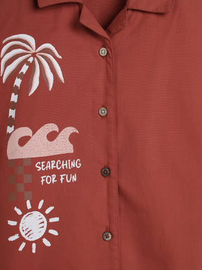 Surf Club Rust Graphic Shirt