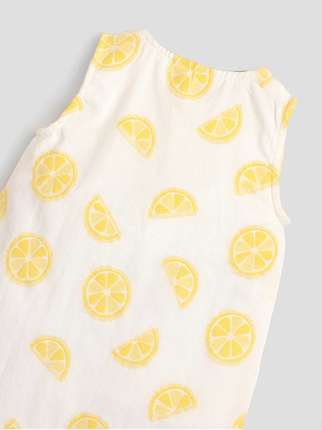 Lemon Slice Printed Cotton Romper