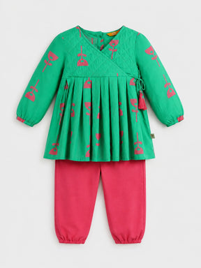 Quilted Top Pant Set