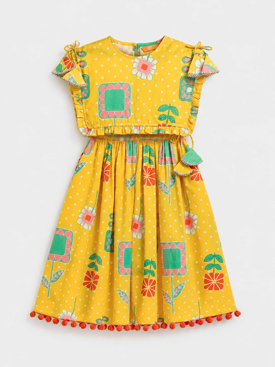 Printed Top Skirt Set