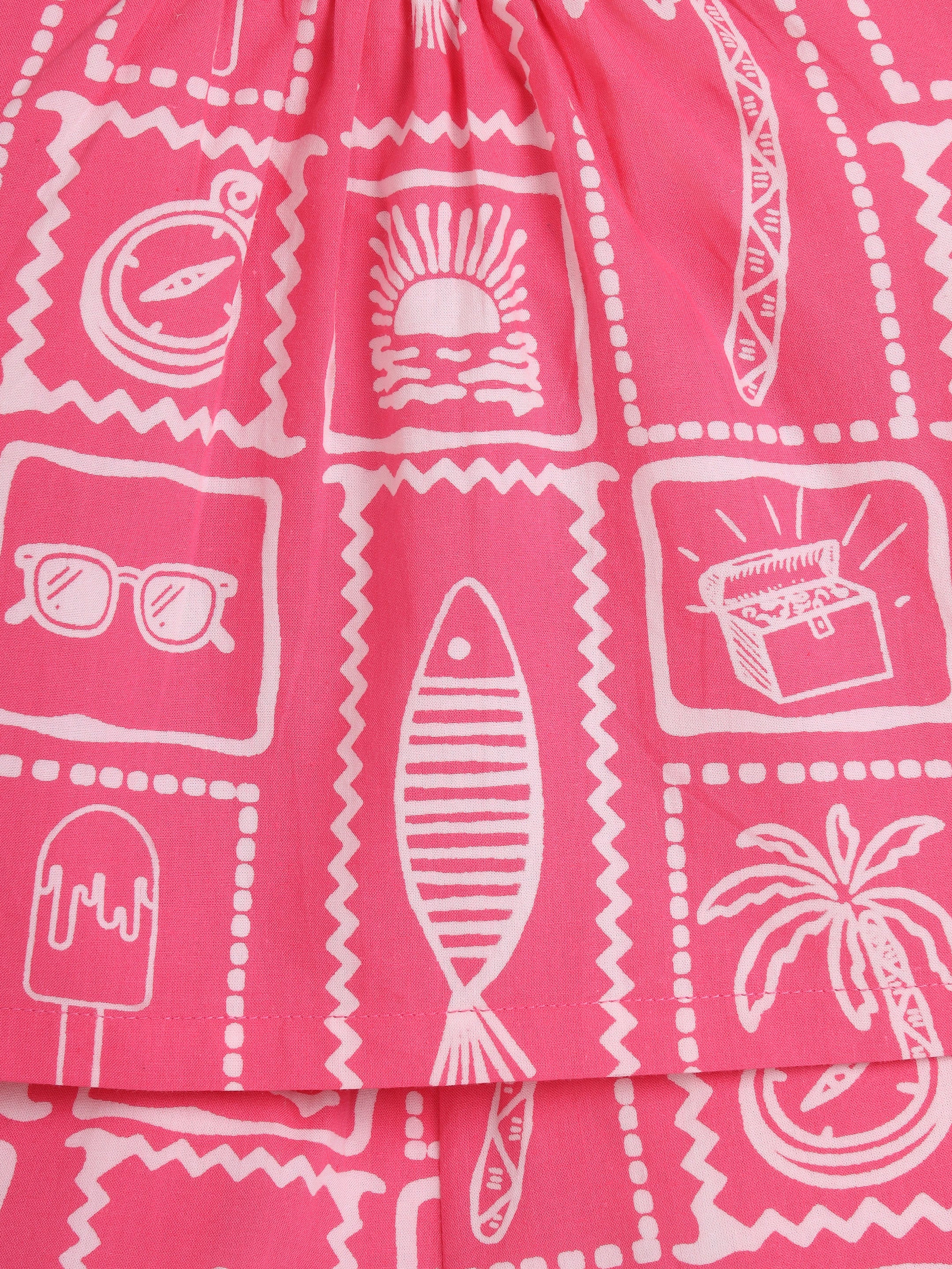 Pink Heart Cut Co-ord set
