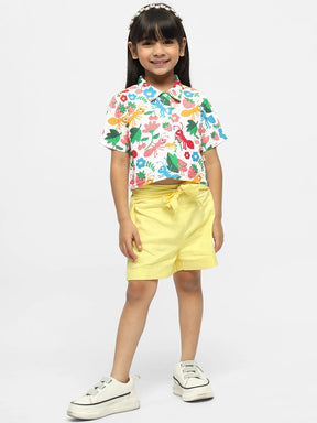 Happy Ants Drop Shoulder Cotton Shirt