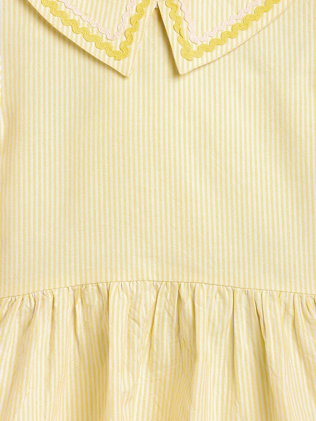 Girls Collar Detail Top & Denim Co-Ord Set